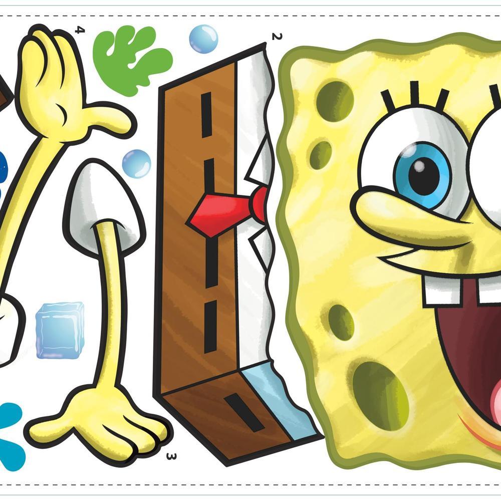 Spongebob Peel And Stick Giant Wall Decal Peel And Stick Decals The